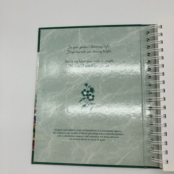 Forget Me Not Cookbook From Hospice Care Greensboro NC Memories/ Comfort Food - Picture 5 of 16